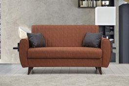 Atelier Del Sofa Alkon Sofá Cama de 2 Plazas Rojo Teja
